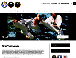 firsttaekwondo.com.au screenshot