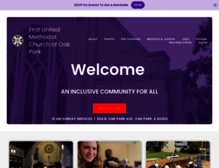 firstumcoakpark.org screenshot