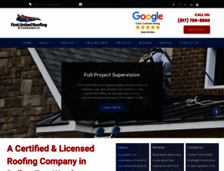 firstunitedroofing.com screenshot