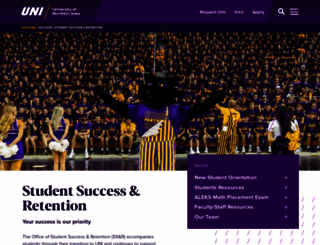 firstyear.uni.edu screenshot