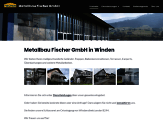 fischer-metallbau.com screenshot