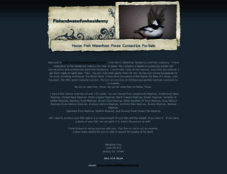 fishandwaterfowltaxidermy.com screenshot