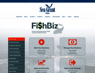 fishbiz.seagrant.uaf.edu screenshot