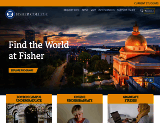 fisher.edu screenshot