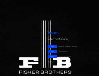 fisherbrothers.zoom.us screenshot