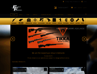 fisherfirearms.com.au screenshot
