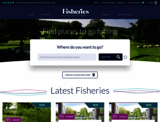 fisheries.co.uk screenshot