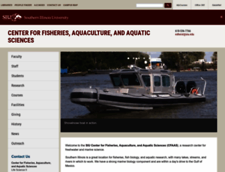 fisheries.siu.edu screenshot