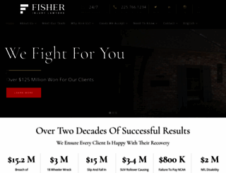 fisherinjurylawyers.com screenshot