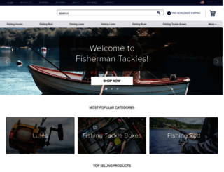 fishermantackles.com screenshot