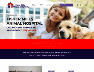 fishermillsanimalhospital.com screenshot