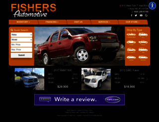 fishersautomotive.com screenshot