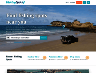 fishingspots.com.au screenshot