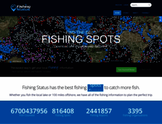 fishingstatus.com screenshot