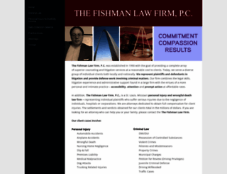 fishmanlawfirm.com screenshot