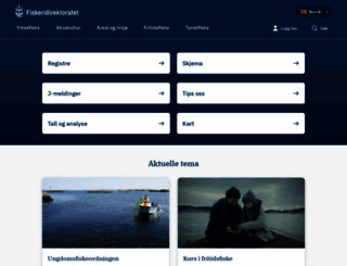 fiskeridirektoratet.no screenshot