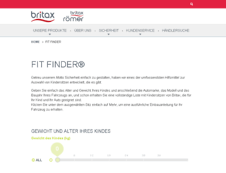 fitfinder.britax-roemer.de screenshot
