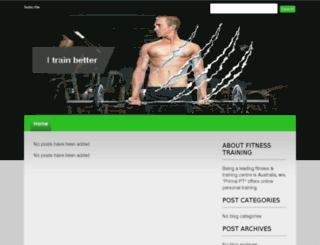 fitness-training.devhub.com screenshot