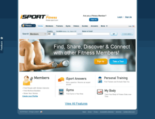 fitness.isport.com screenshot
