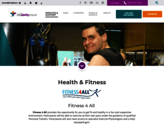 fitness4all.org.au screenshot