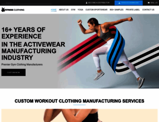 fitnessclothingmanufacturer.com screenshot