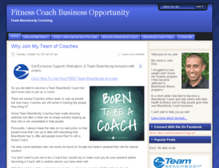 fitnesscoachbusinessopportunity.com screenshot