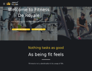 fitnessderoyale.in screenshot