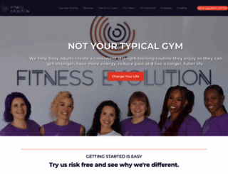 fitnessevolutionstudio.com screenshot