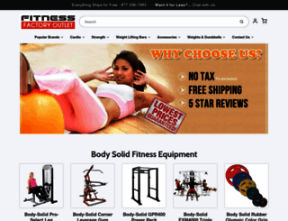 fitnessfactoryoutlet.com screenshot
