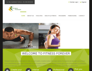 fitnessforevergym.co.in screenshot