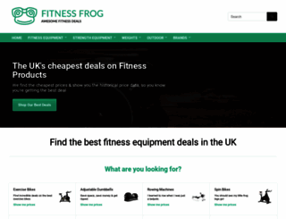 fitnessfrog.co.uk screenshot