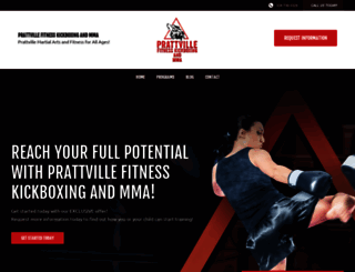 fitnesskickboxingandmmaprattville.com screenshot