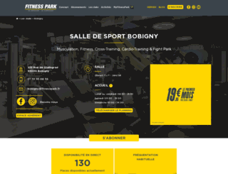 fitnesspark-bobigny.fr screenshot