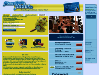 fitnessstudiofinder.com screenshot