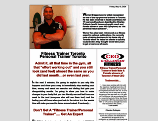 fitnesstrainertoronto.com screenshot