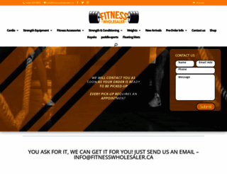 fitnesswholesaler.ca screenshot