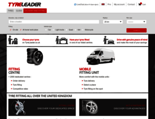 fitting.tyreleader.co.uk screenshot