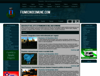 fiumicinocomune.com screenshot