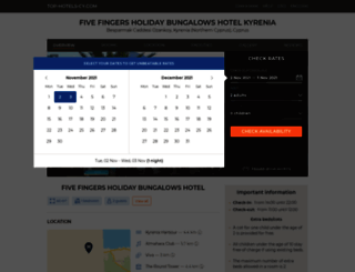 five-fingers-holiday-bungalows.kyrenia.top-hotels-cy.com screenshot