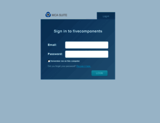 fivecomponents.mcasuite.com screenshot