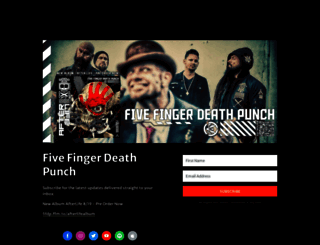 fivefingerdeathpunch.fanbridge.com screenshot