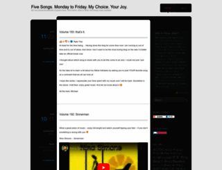fiveonfive.wordpress.com screenshot