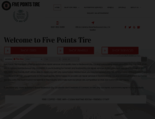 fivepointtire.com screenshot