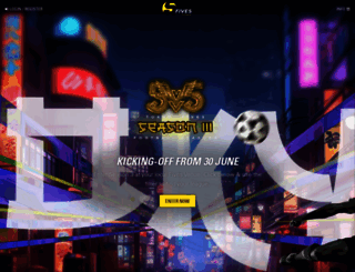fivesfutbol.co.za screenshot