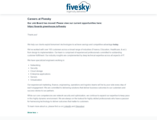fivesky.workable.com screenshot