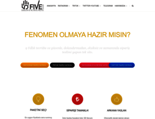 fivesosyalmedya.com screenshot