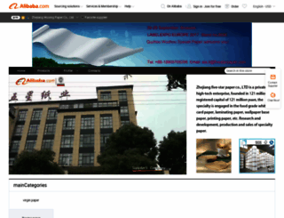 fivestarpaper.en.alibaba.com screenshot