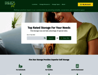 fivestarstorage.biz screenshot