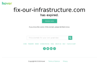 fix-our-infrastructure.com screenshot