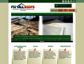 fixallroofs.com screenshot